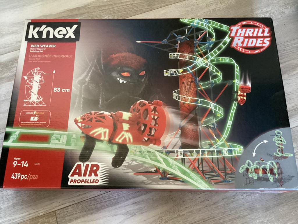 K'nex Web Weaver Roller Coaster, Ophalen of Verzenden, Gebruikt, K'nex