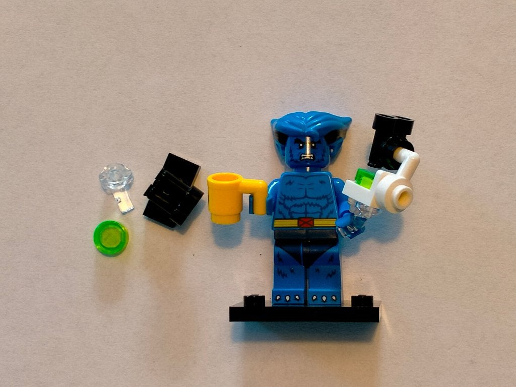Lego series 2 Marvel minifigures Beast figuur poppetje, Ophalen of Verzenden, Zo goed als nieuw