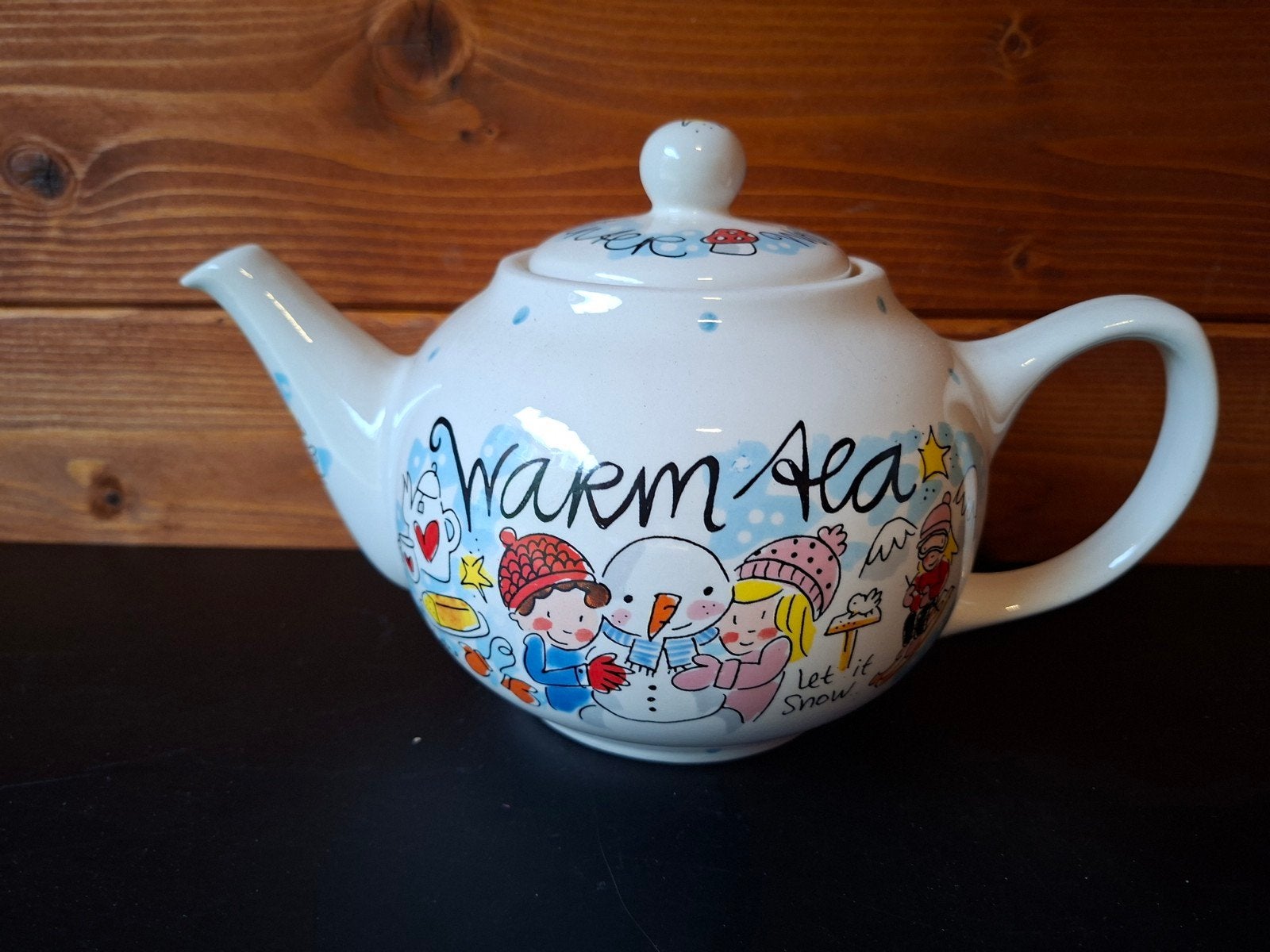 Blond Amsterdam theepot met schade, Huis en Inrichting, Gebruikt, Ophalen of Verzenden, Theepot, Aardewerk