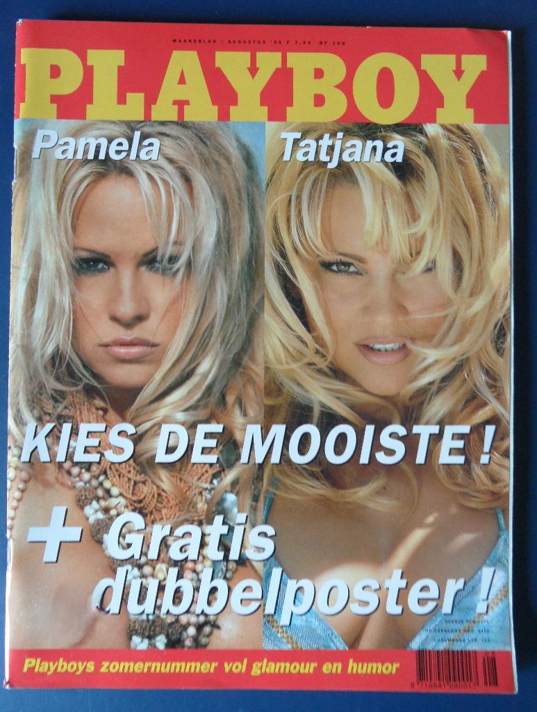Playboy Augustus 1995 – Pamala vs Tatjana, Ophalen of Verzenden, Zo goed als nieuw, Overige typen