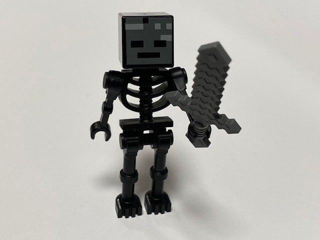 Lego Minecraft Minifiguur min025 Wither Skeleton met zwaard, Kinderen en Baby's, Speelgoed | Duplo en Lego, Nieuw, Lego, Minifiguur