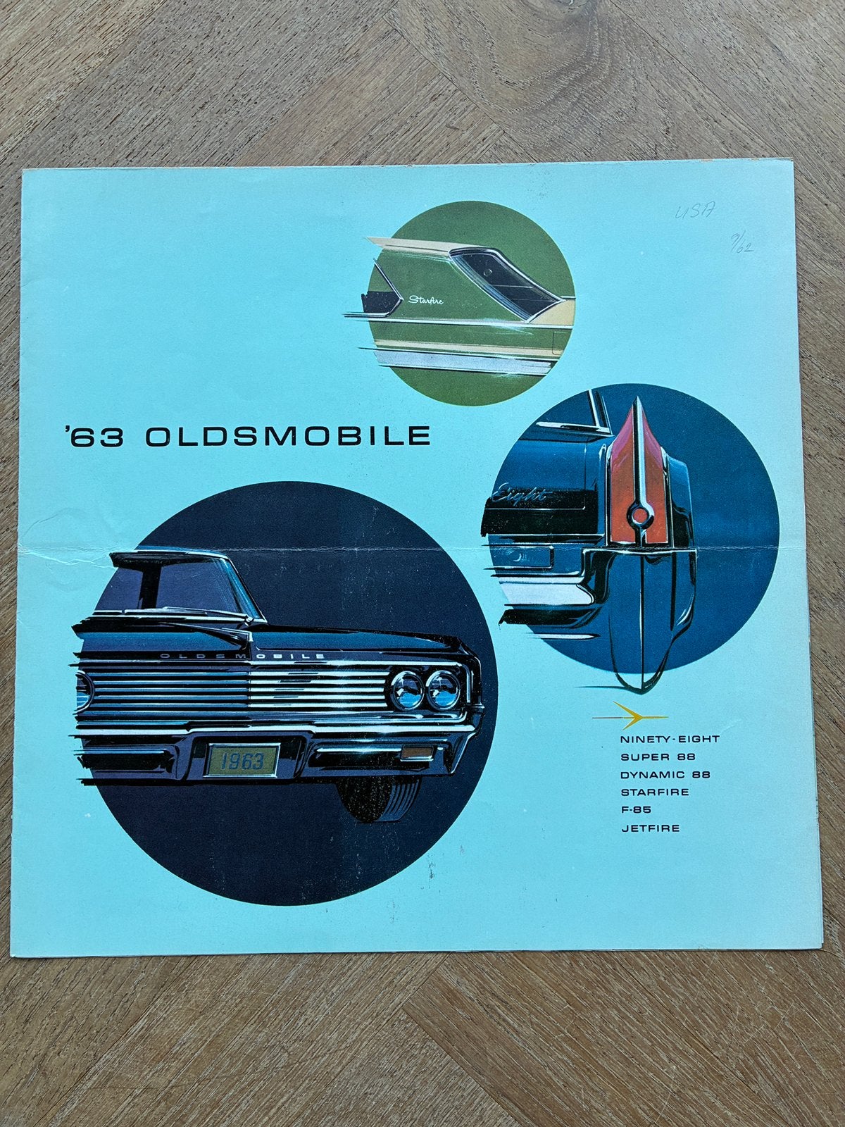 1963 Oldsmobile brochure, Verzenden, Gelezen, Overige merken