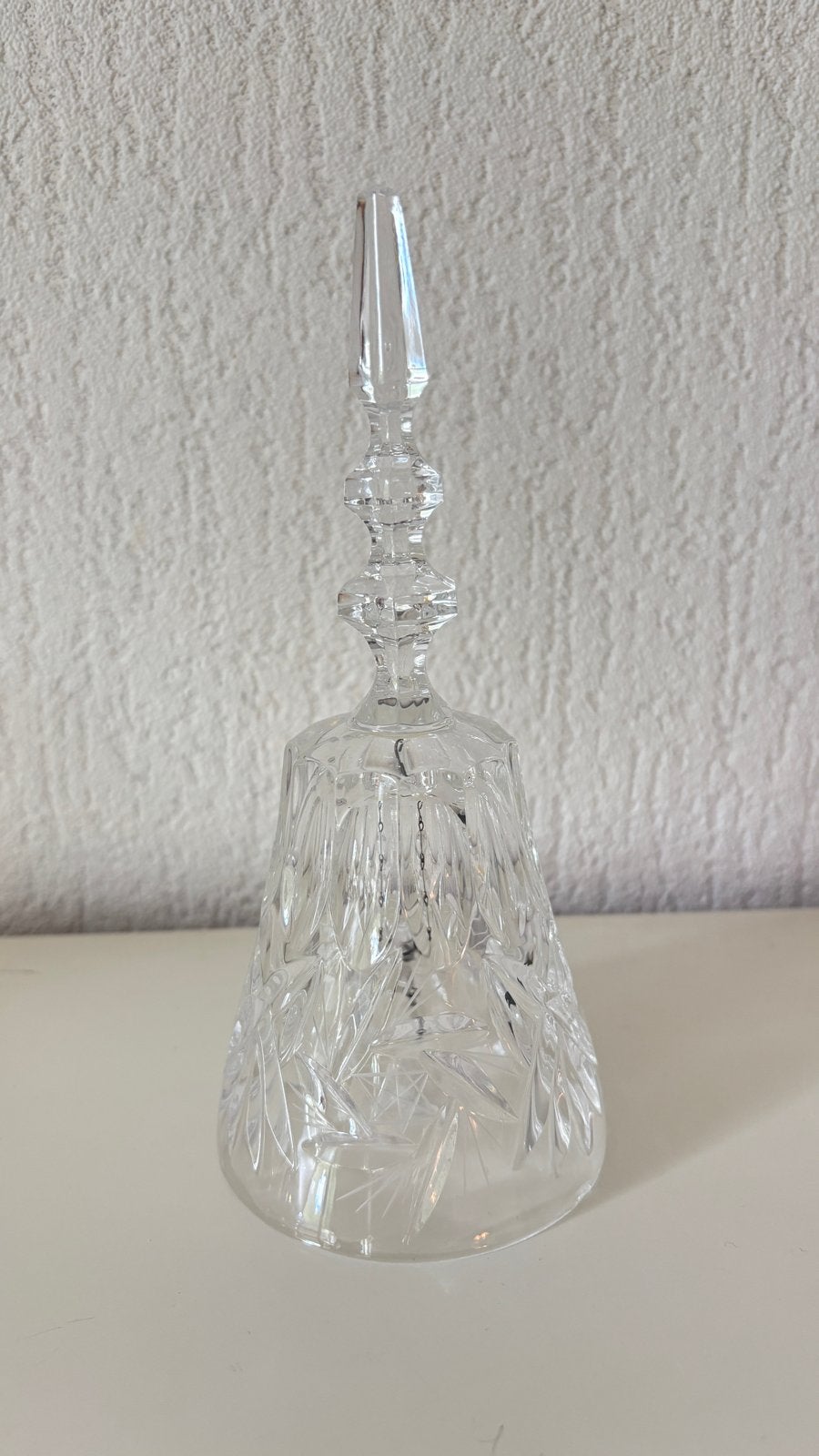 Kristallen vintage tafelbel, geslepen glas, Ophalen of Verzenden