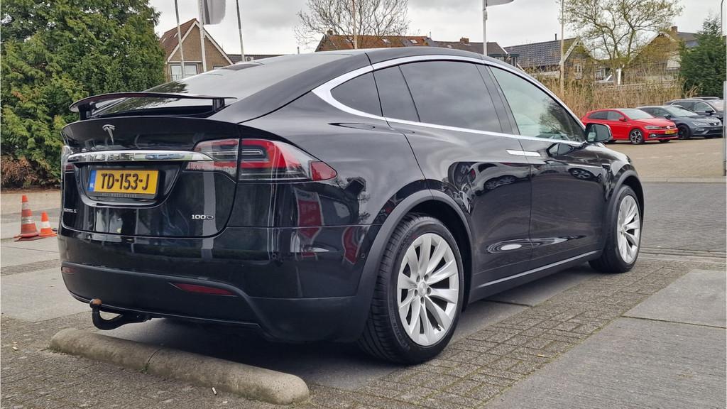 Tesla Model X 100D |TREKHAAK|STOELVW|CARPLAY|BTW|€ 0,35 -, Auto's, Tesla, Model X, Gebruikt, Zwart, 2433 kg
