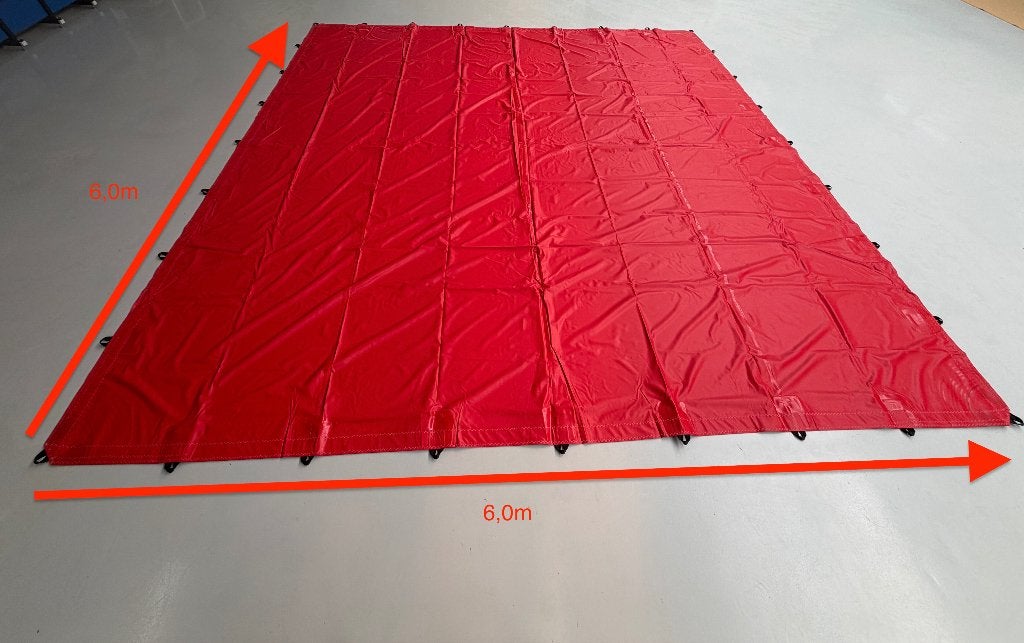 OUTLET DEAL / Stretchtent 6 X 6 - Rood, Ophalen, ., Partytent, Nieuw