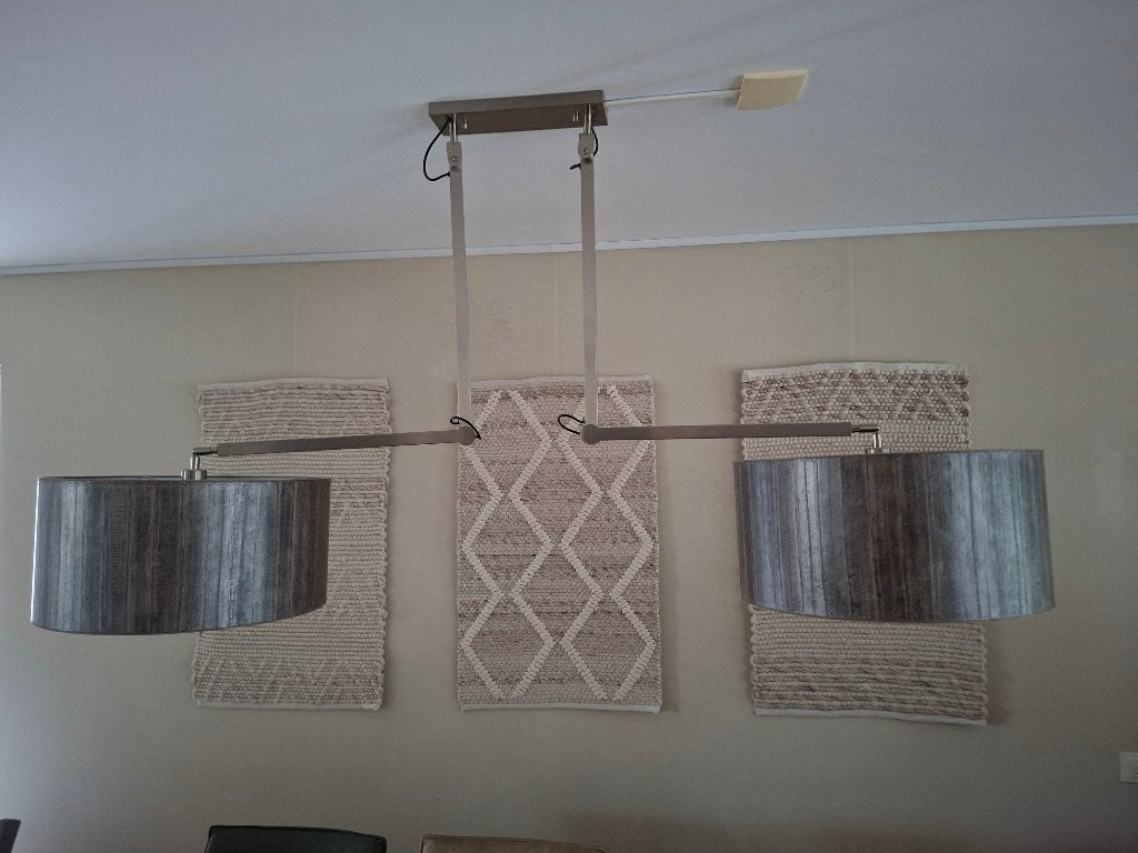 plafondlamp, Zilver, 50 cm, Modern, Verstelbaar