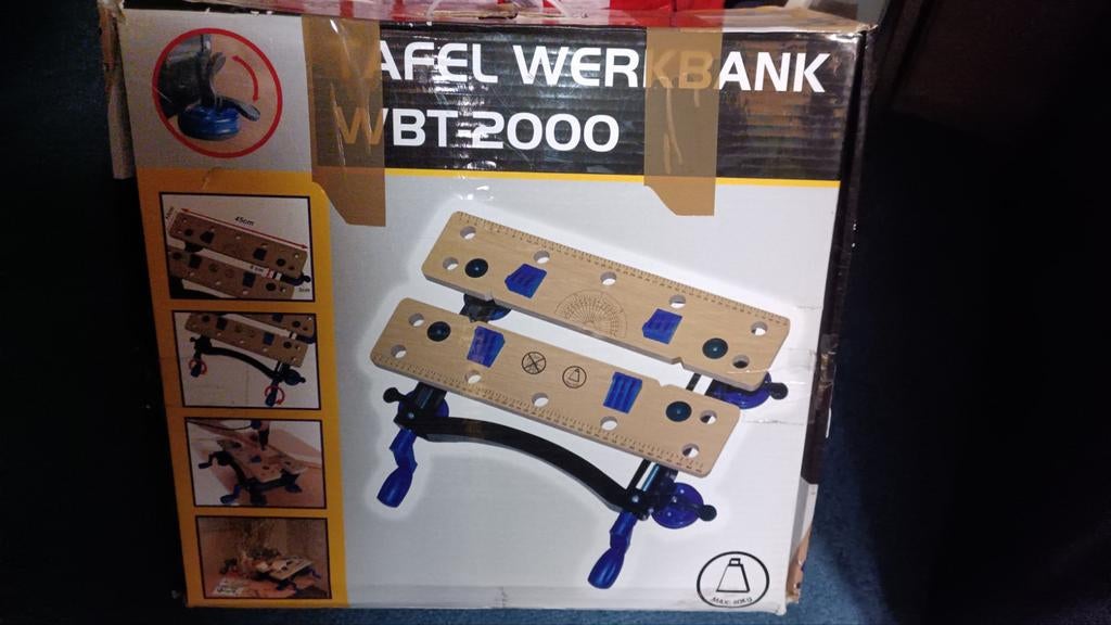 Nieuwe Tafel Werkbank WBT-2000 - Ongebruikt in doos, Ophalen, Nieuw, Minder dan 70 cm, Bankschroef