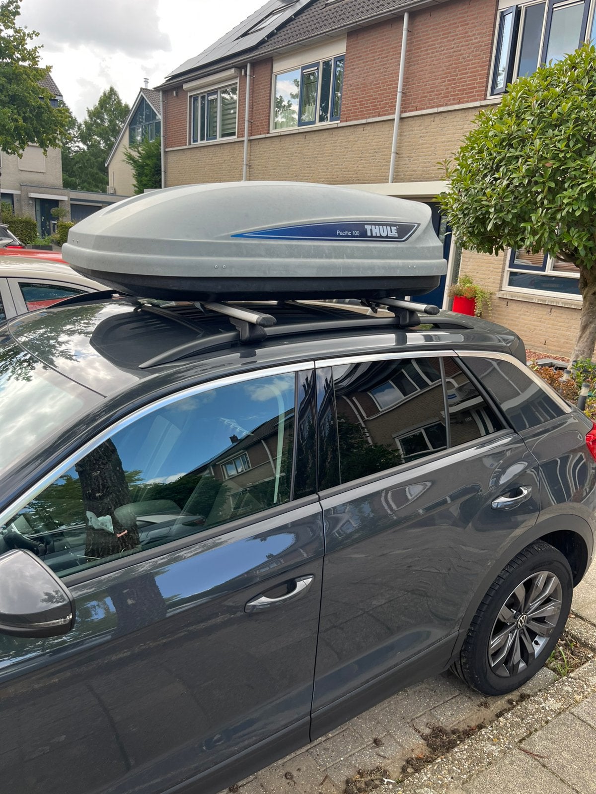 Dakkoffer met dakdrager, Auto diversen, Dakkoffers, Ophalen, Zo goed als nieuw