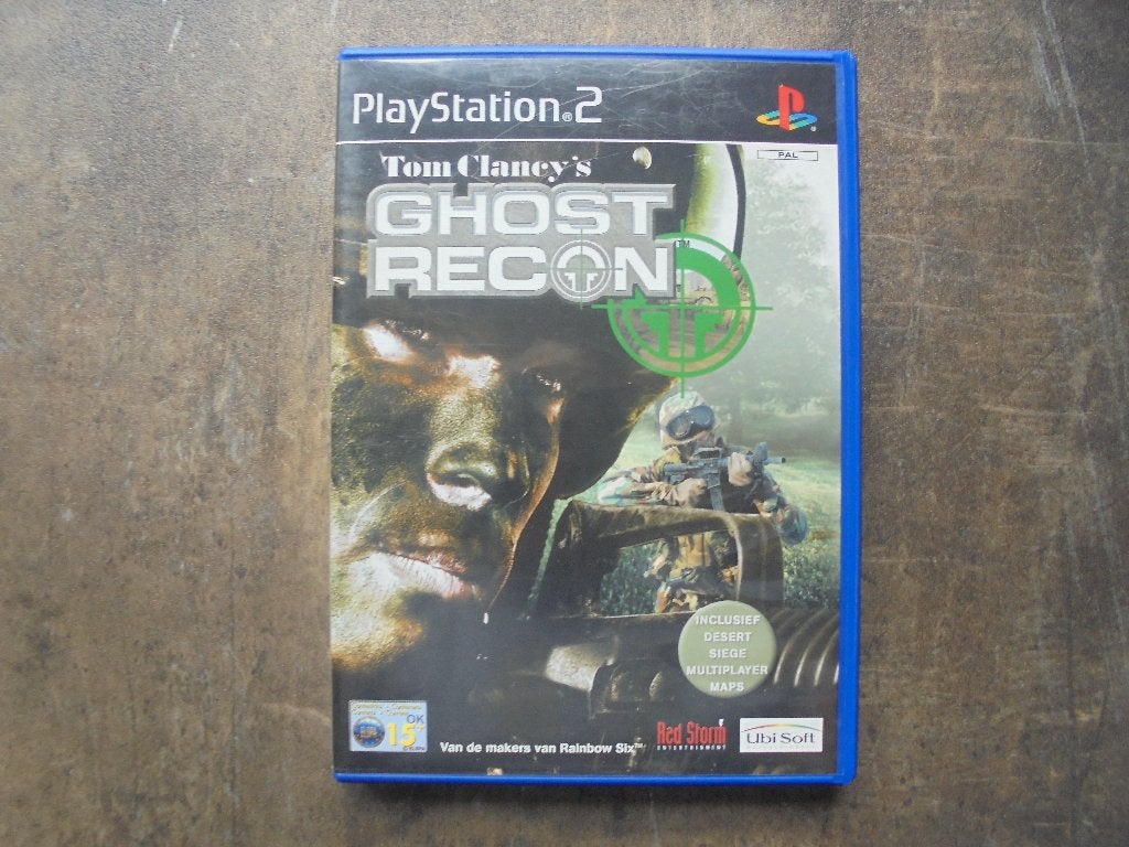 Tom Clancy's Ghost Recon voor PS2 (zie foto's), Gebruikt, Shooter, 1 speler, Ophalen of Verzenden
