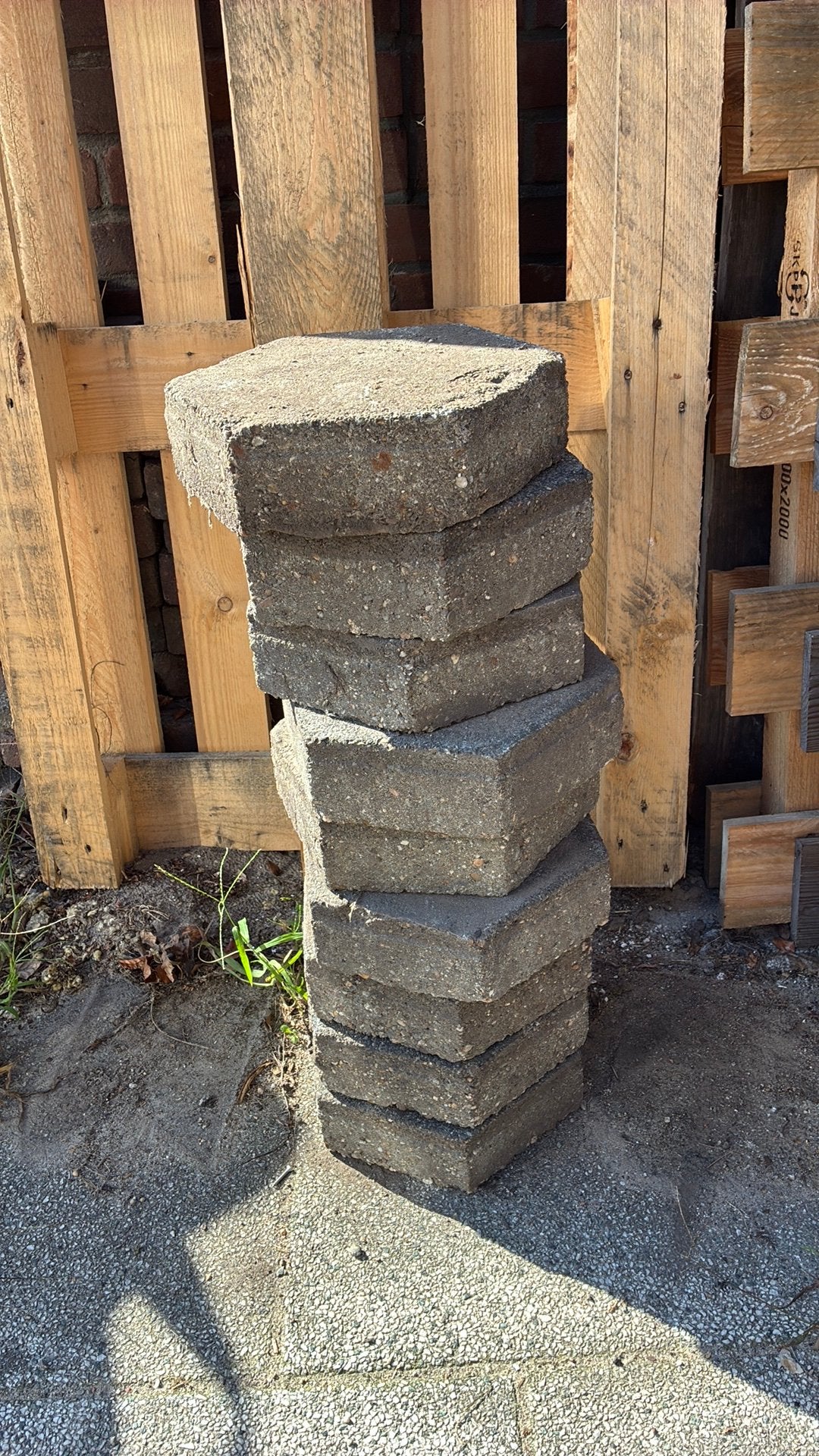 Hexagon tegels, Ophalen, Zo goed als nieuw, Beton, Terrastegels