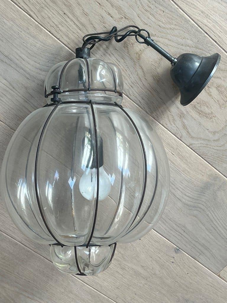Venetiaanse lamp, Ophalen, Gebruikt, Glas