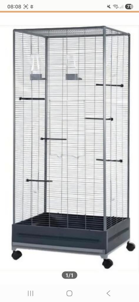 150x65x54 kooi voor vogels of ratten, Ophalen, Zo goed als nieuw, Metaal, Vogelkooi