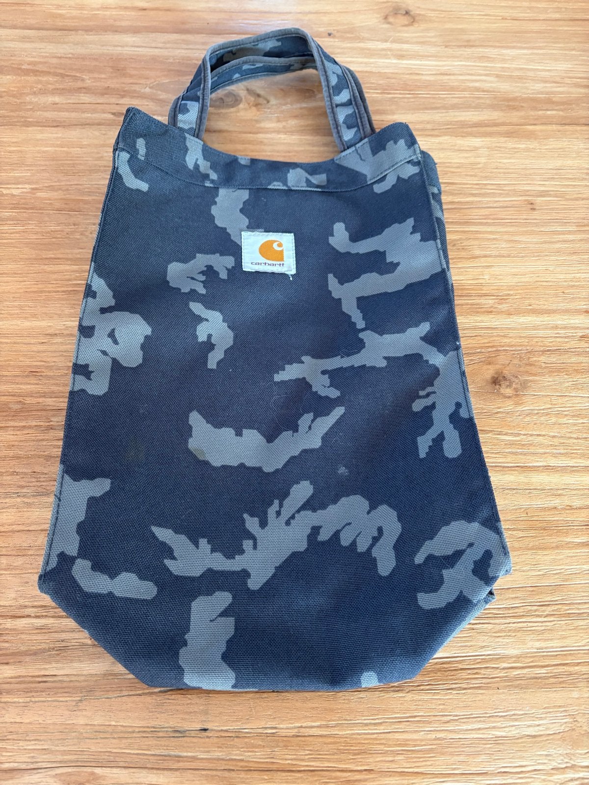 Carhartt Vintage Shopper - Stevig Canvas Camouflage, Verzenden, Zo goed als nieuw, Grijs