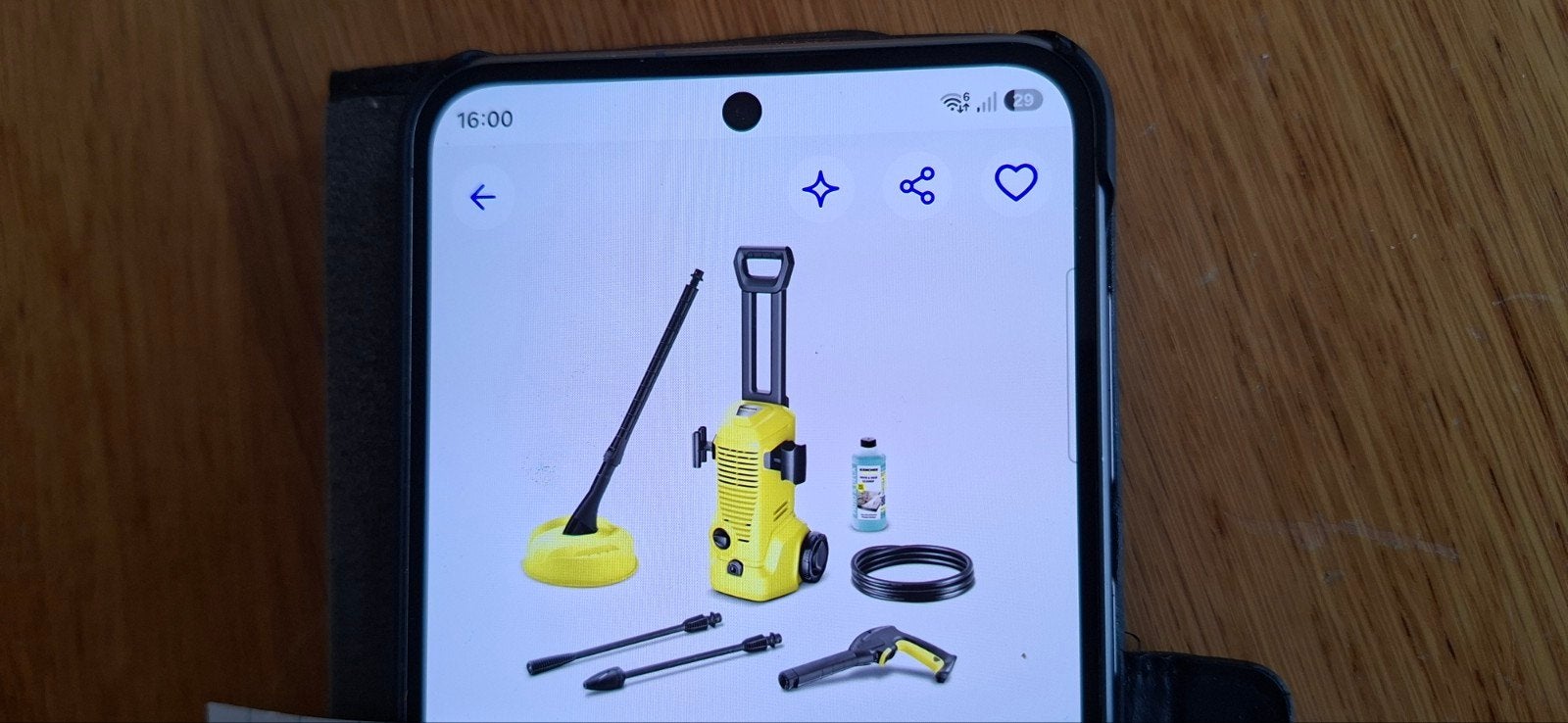 hogedrukreiniger kleur geel., Ophalen, Karcher K2, Elektrisch, Met regelbare waterdruk