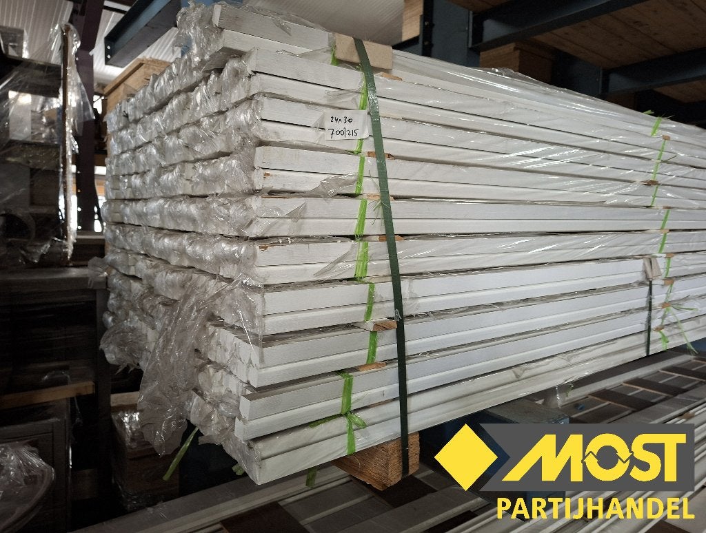 Meranti glaslatten 24x30 mm gegrond, Ophalen, Minder dan 25 mm, Overige typen, Nieuw