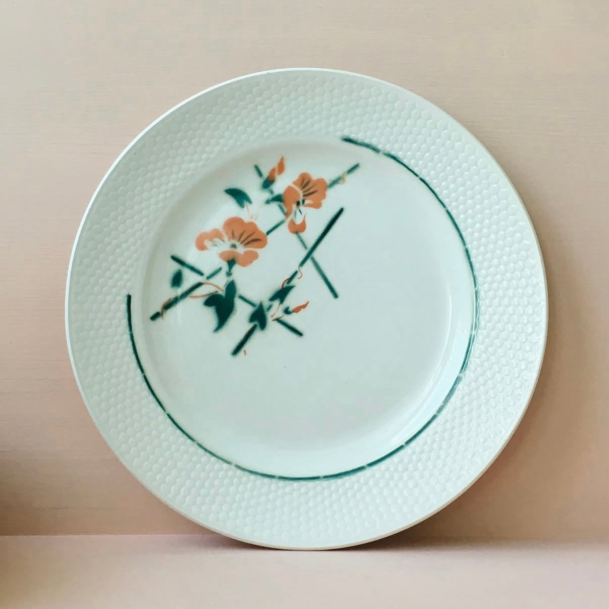 16 Franse dinerborden / borden van Valubilis met sponsmotief, Huis en Inrichting, Keuken | Servies, Gebruikt, Overige merken, Vintage