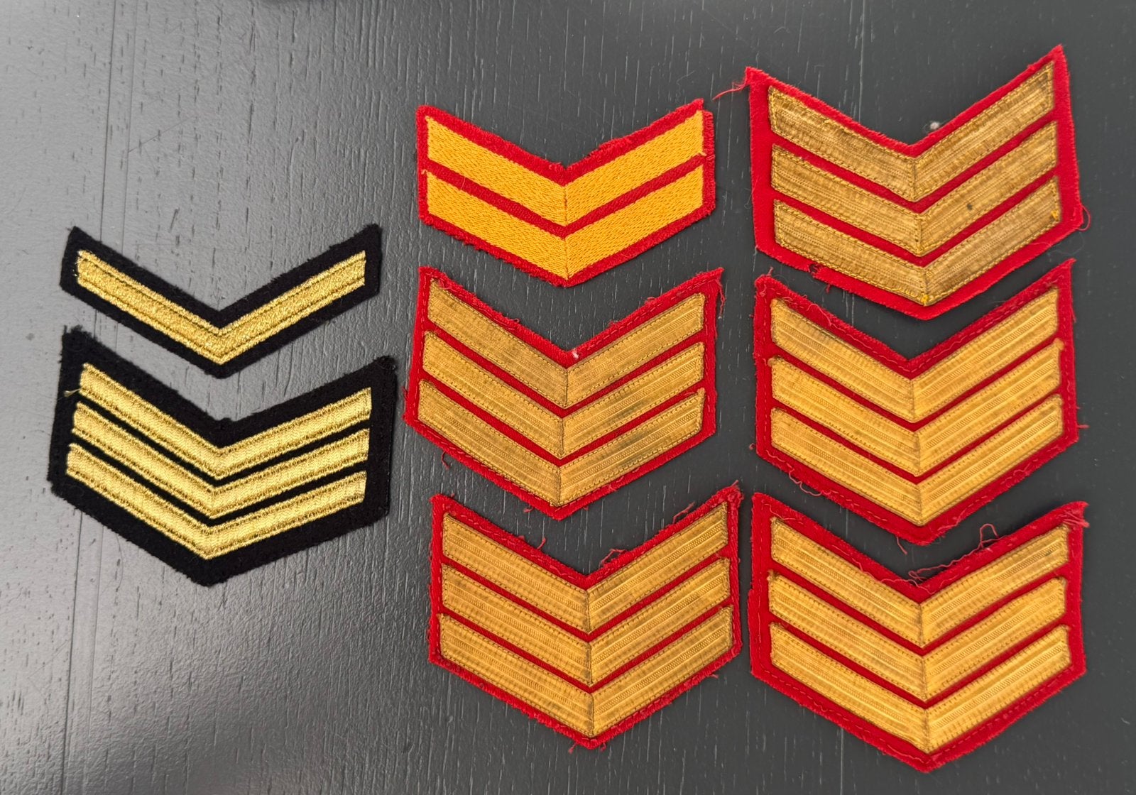 KM/KMarns diverse mouwchevrons, Ophalen of Verzenden, Marine, Nederland, Embleem of Badge
