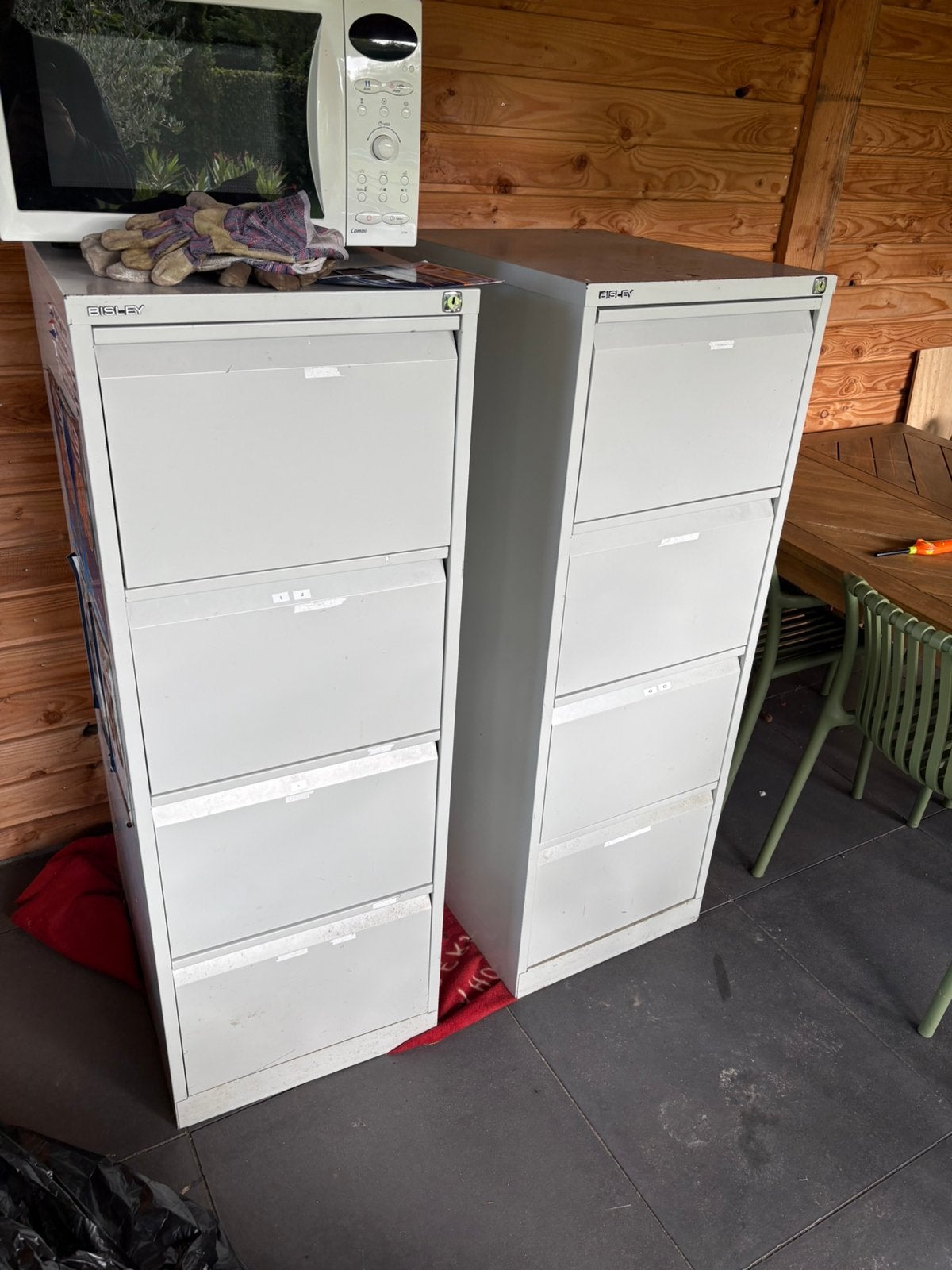 Twee nette archiefkasten met 4 laden, Huis en Inrichting, Ophalen, Minder dan 50 cm, Gebruikt, 100 tot 150 cm