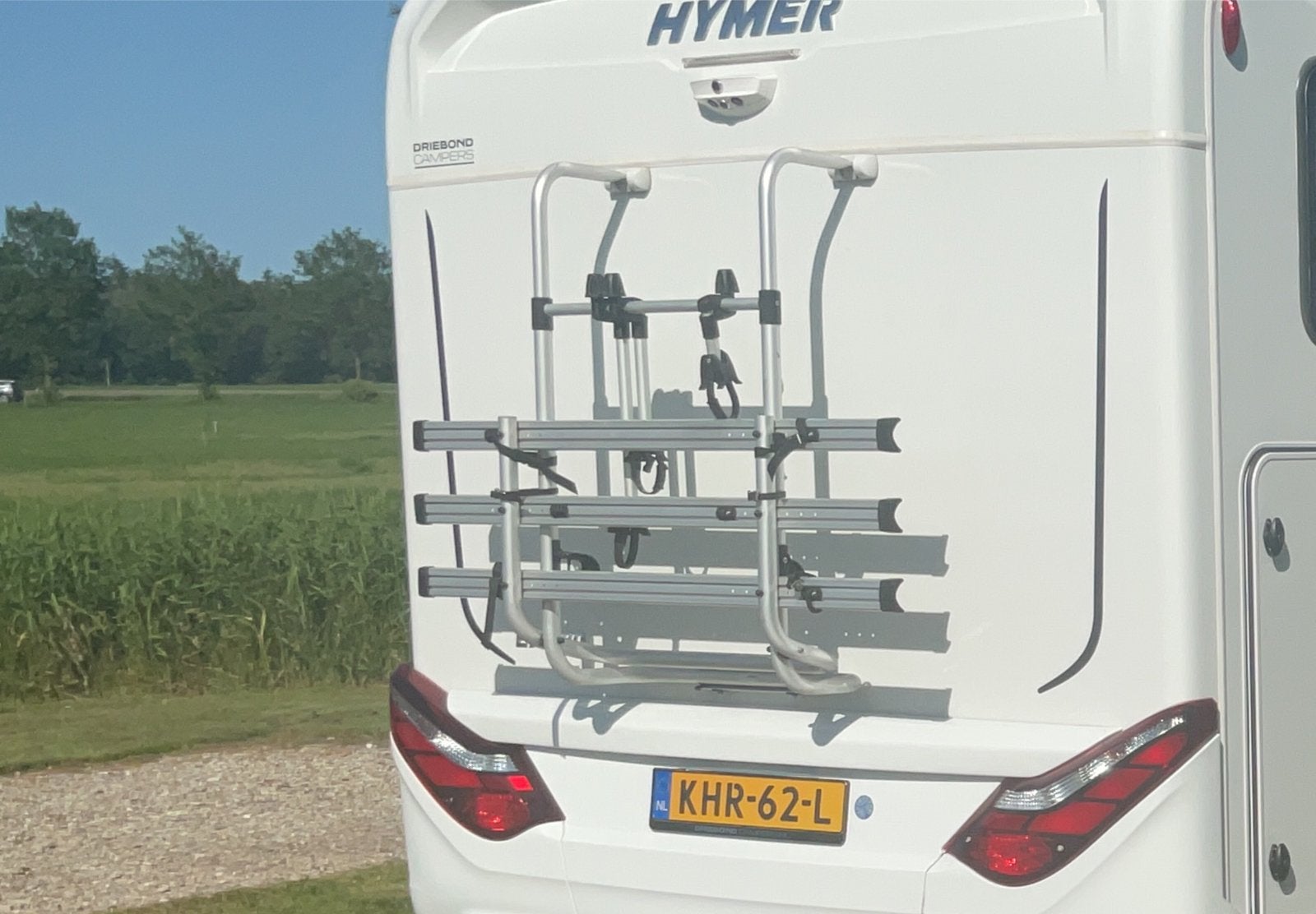 Fietsendrager voor camper -, Achterklepdrager, Gebruikt, Ophalen of Verzenden, 2 fietsen