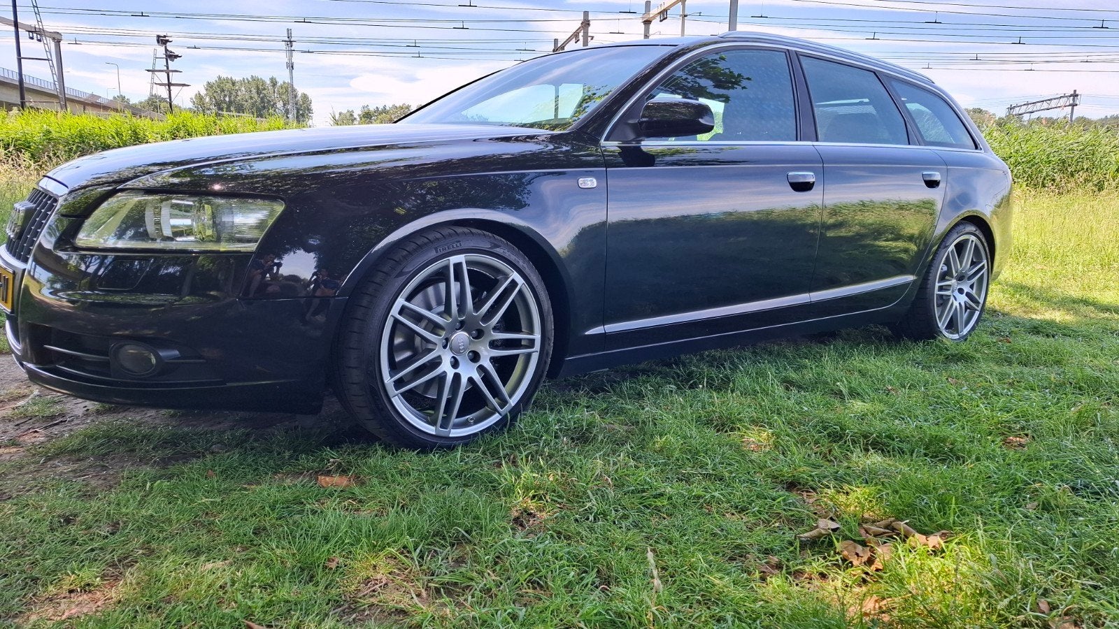 Audi A6 S-Line 3.2 V6 – 2008  Lage kilometerstand nieuwe apk, Automaat, Zwart, 1715 kg, Zwart