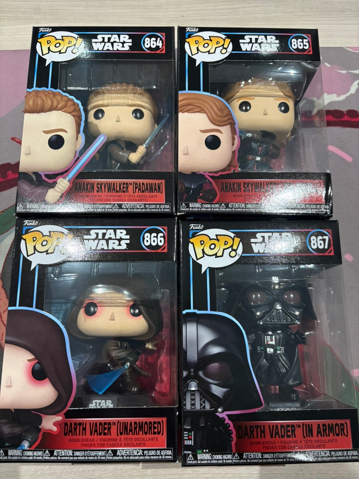 Funko Pop! Star Wars Anakin Skywalker & Darth Vader 864-867, Funko Europe, Ophalen of Verzenden, Zo goed als nieuw, 4th floor, 1 Queen Caroline St, London W6 9YN, Verenigd Koninkrijk