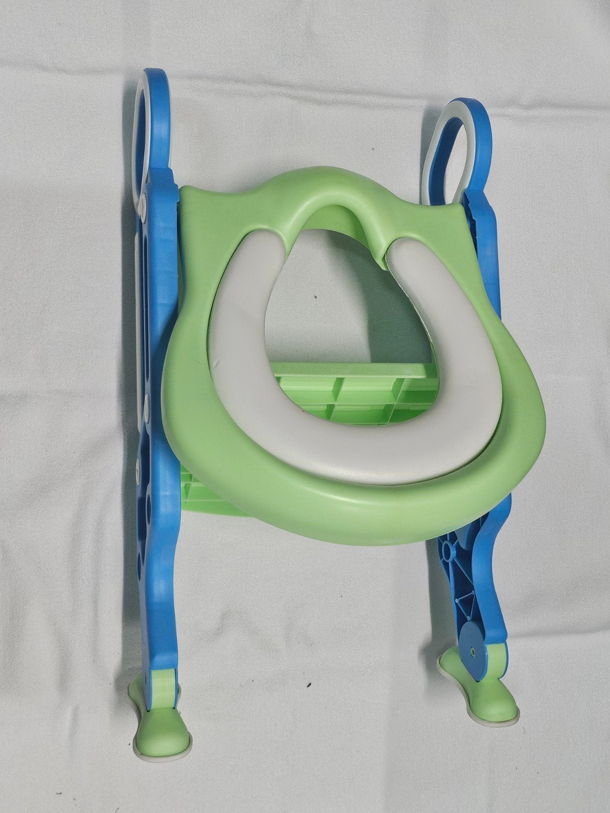 Kinder Toilet Trainer met Opstapje - Groen/Blauw, Ophalen of Verzenden, Zo goed als nieuw