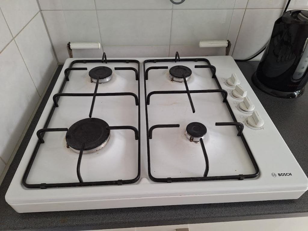 kookplaat gas 4 pits, Witgoed en Apparatuur, Kookplaten, Ophalen, Gebruikt, 4 kookzones, Gas