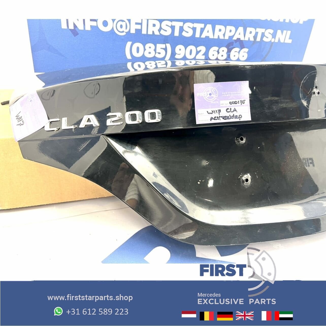 W117 C117 ACHTERKLEP ZWART CLA KLASSE SEDAN KOFFERKLEP W117, Auto-onderdelen, Gebruikt, -, Ophalen of Verzenden, -