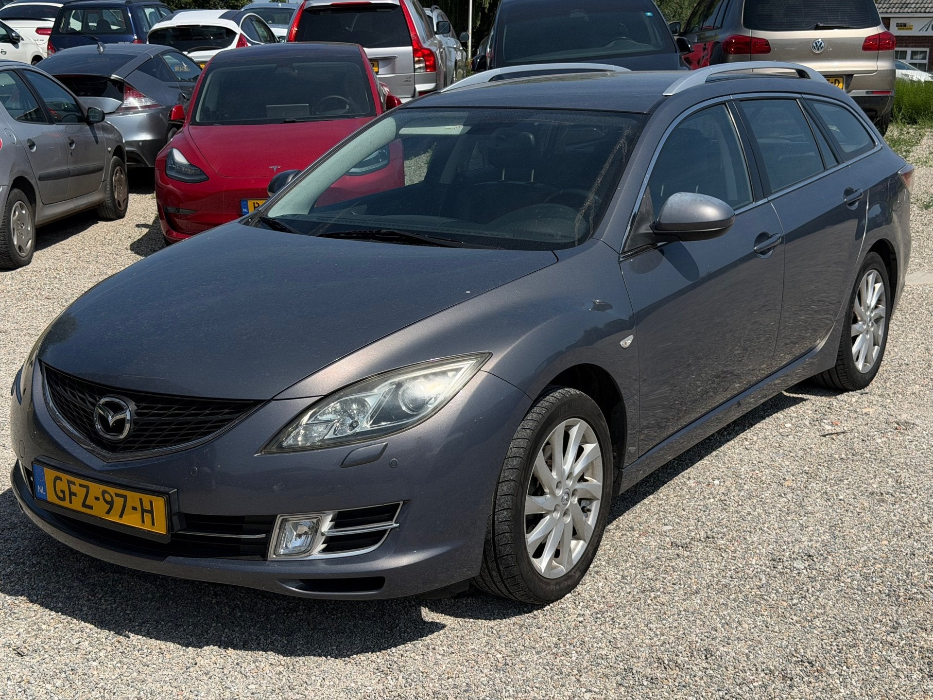 Mazda 6 Sportbreak 2.5 S-VT GT-M Leer Bose Clima Cruise PDC, Auto's, Zwart, 4 cilinders, 6 sportbreak, Leder