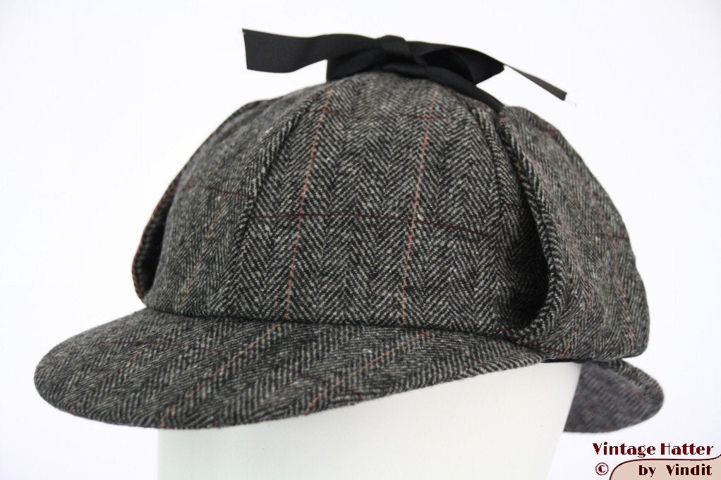 Deerstalker Sherlock Holmes pet grijs maat 60 nieuw, Kleding | Heren, 60 cm (XL, 7½ inch) of meer, Nieuw, Ophalen of Verzenden