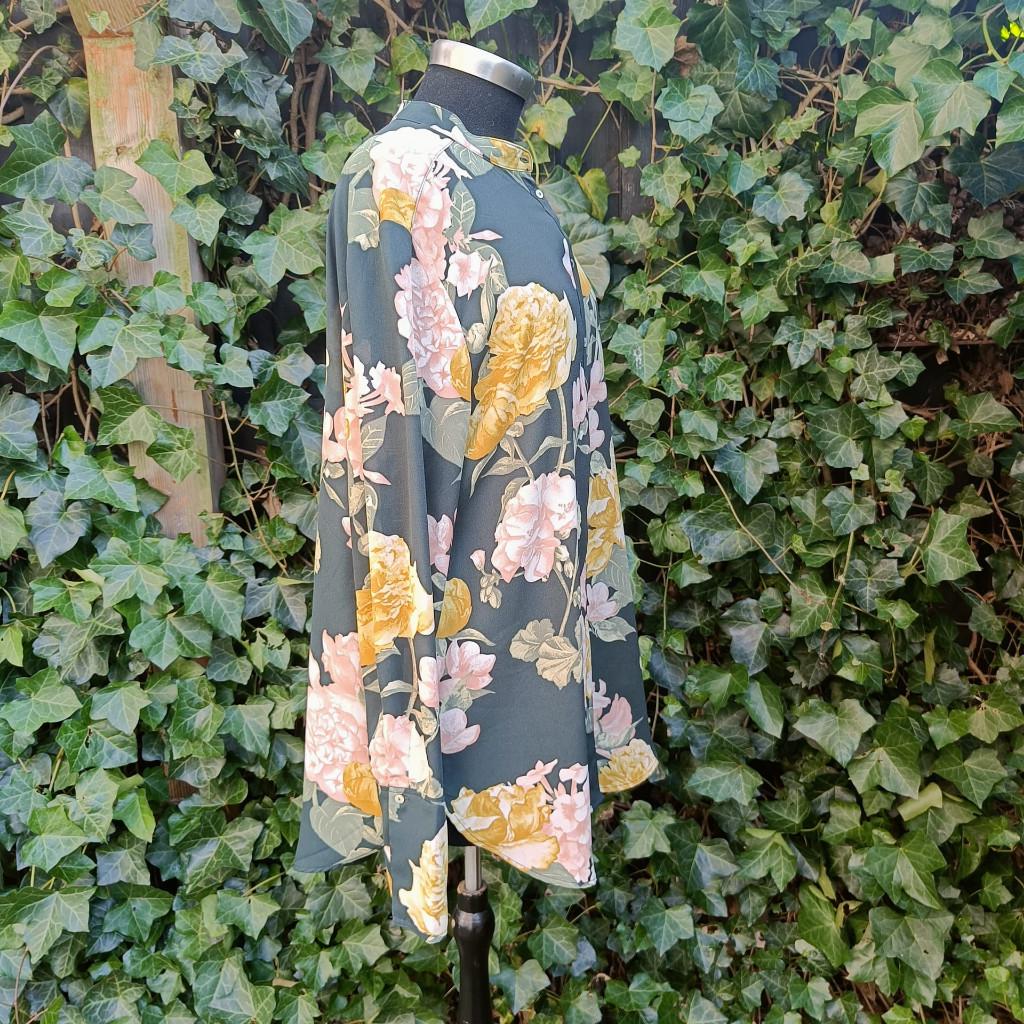 Mooie Bloemen Blouse Consious L., Overige kleuren, Maat 42/44 (L), Zo goed als nieuw, Consious