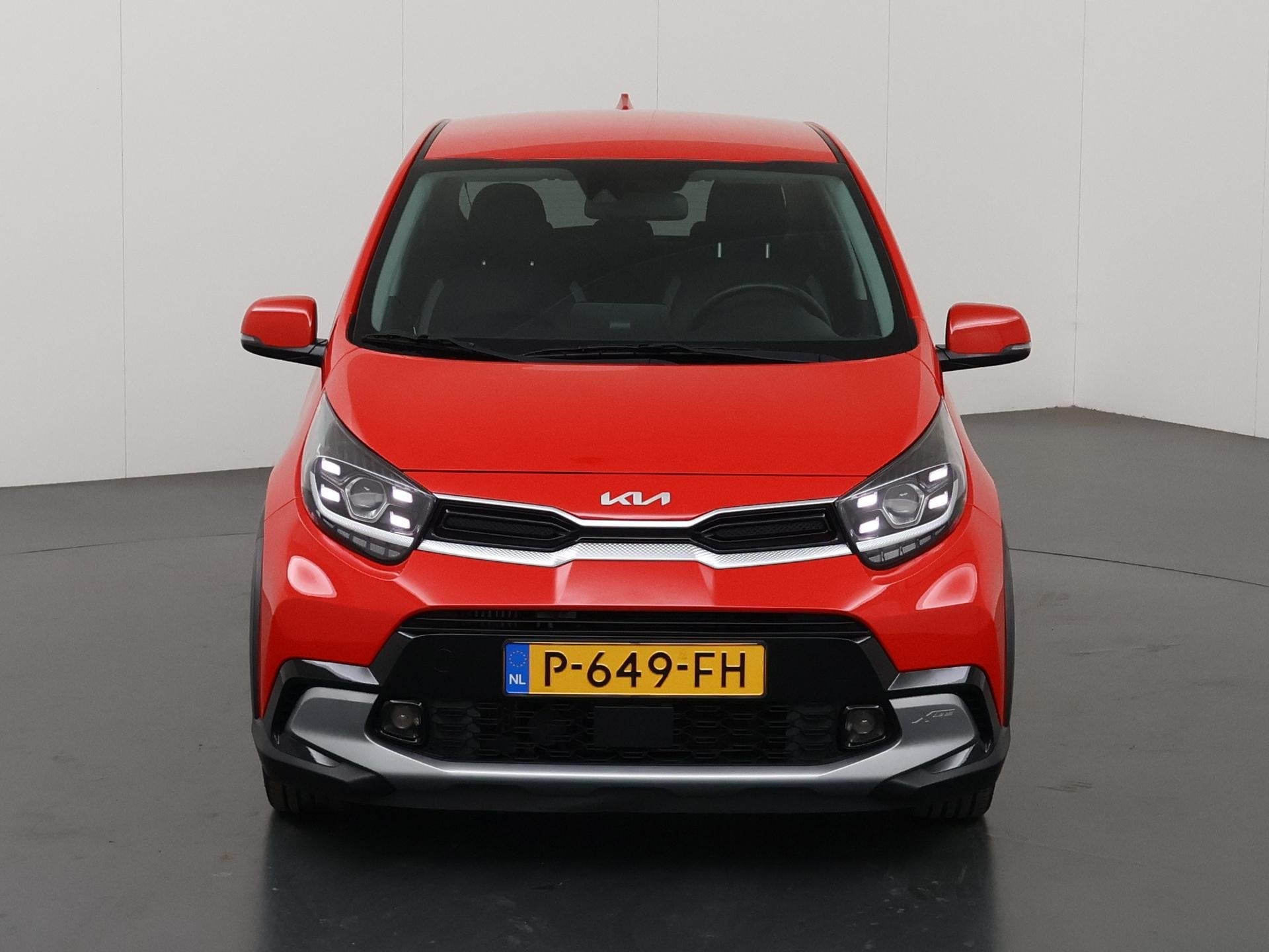 Kia Picanto 1.0 T-GDi X-Line 5p | Lederen Bekleding | Stoel/, Auto's, Voorwielaandrijving, Dealer onderhouden, 101 pk, Gebruikt