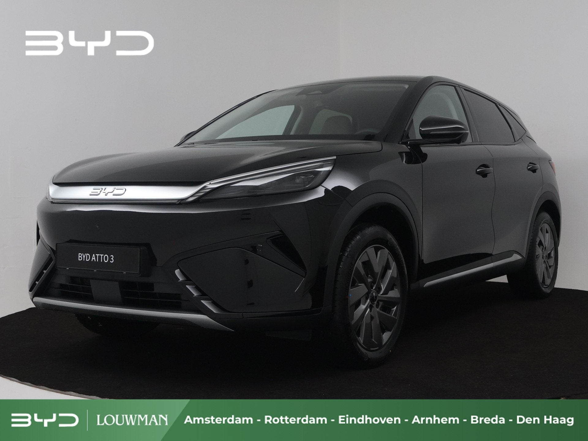 BYD Atto 3 EVO Design 74.8 kWh 09-26 | Nieuwste generatie |, Auto's, Automaat, 1780 kg, Achterwielaandrijving, Zwart
