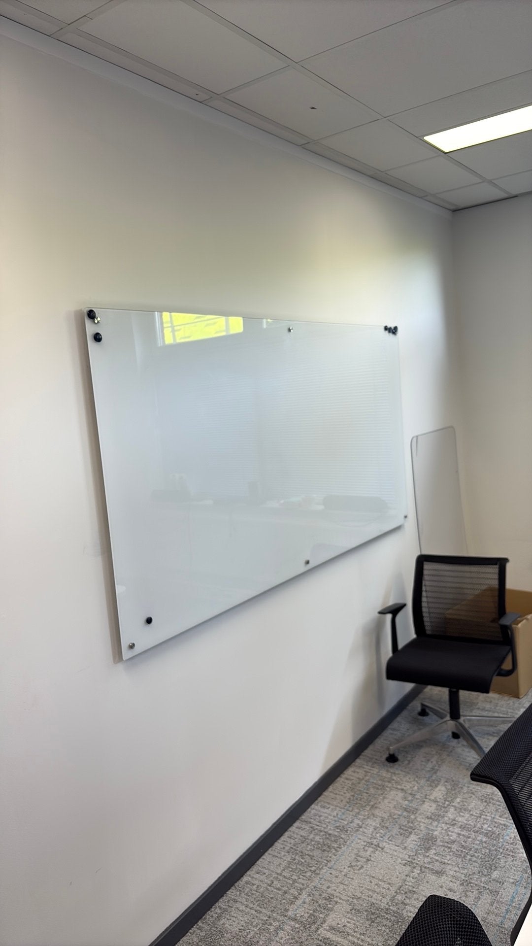 Glazen whiteboard, Ophalen, Gebruikt, Whiteboard