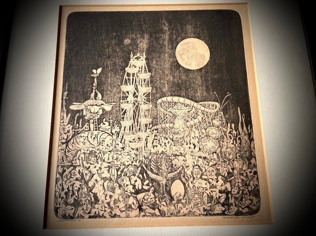 Hans Geernaert Holysloot kermis Mysterie Antiek Schilderij, Verzenden