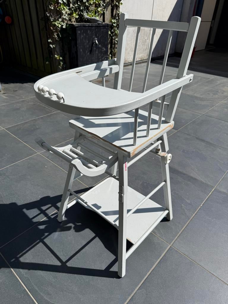 Combelle Houten Kinderstoel 2-in-1: Stoel en Tafel, Ophalen, Gebruikt, Overige typen, Afneembaar eetblad