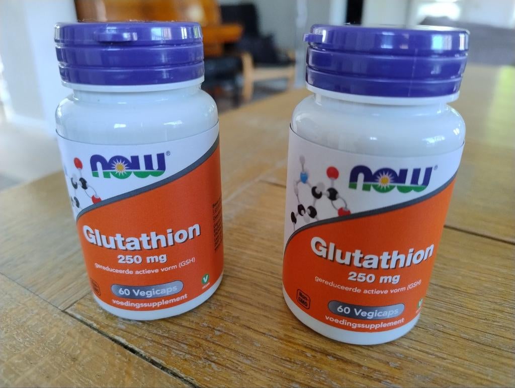 NOW Gluthation 250 mg - 2x 60 Vegicaps - Nieuw, Ophalen of Verzenden, Nieuw