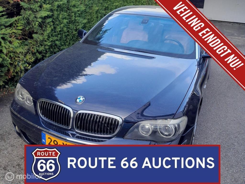 BMW 760Li | 2007 | Route 66 Auctions, Auto's, Gebruikt, Overige carrosserieën, Zwart, Bedrijf