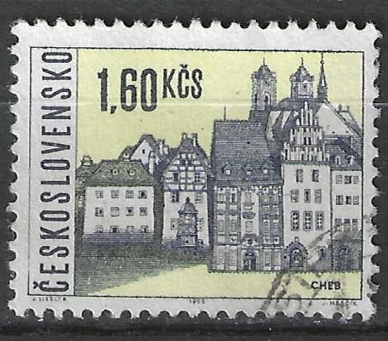 Tsjechoslowakije 1965 - Yvert 1444 - Cheb. (ST), Verzenden, Overige landen, Gestempeld