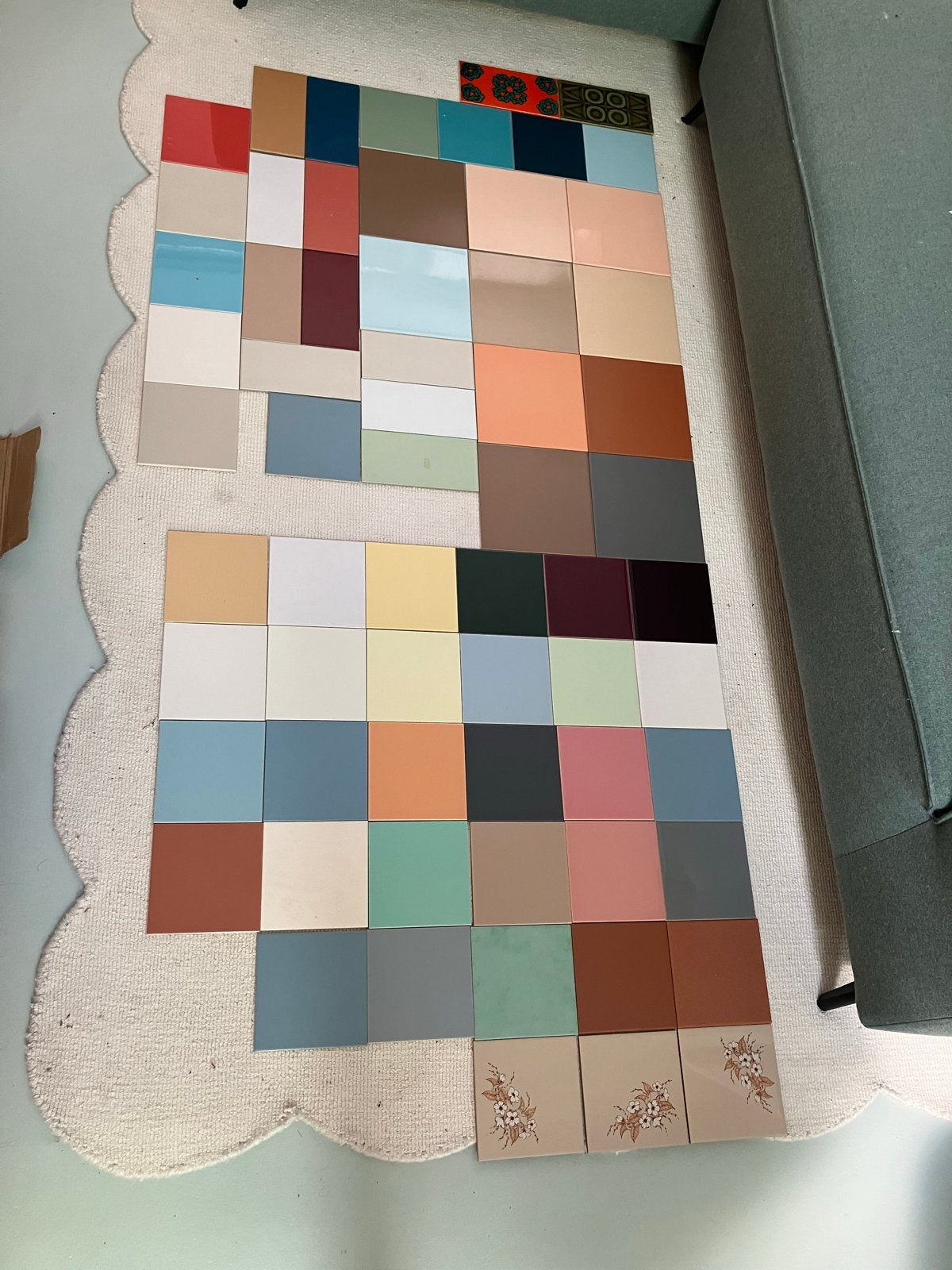 Partij Mosa tegels en andere merken, diverse kleuren, Ophalen, Minder dan 20 cm, Zo goed als nieuw, 20 tot 40 cm