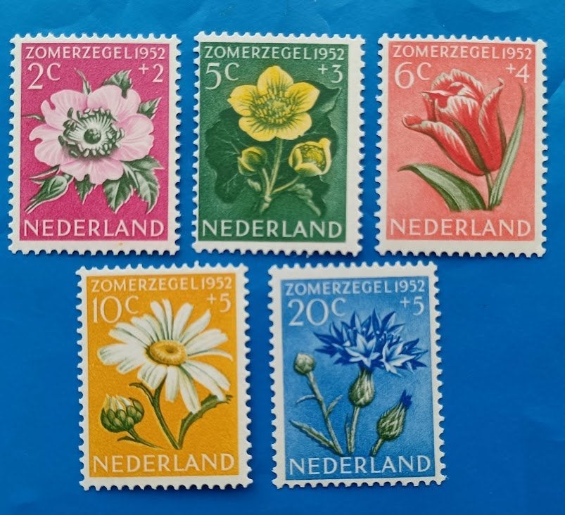 NVPH 583-587 Zomerzegels - 1952, Verzenden, Na 1940, Postfris