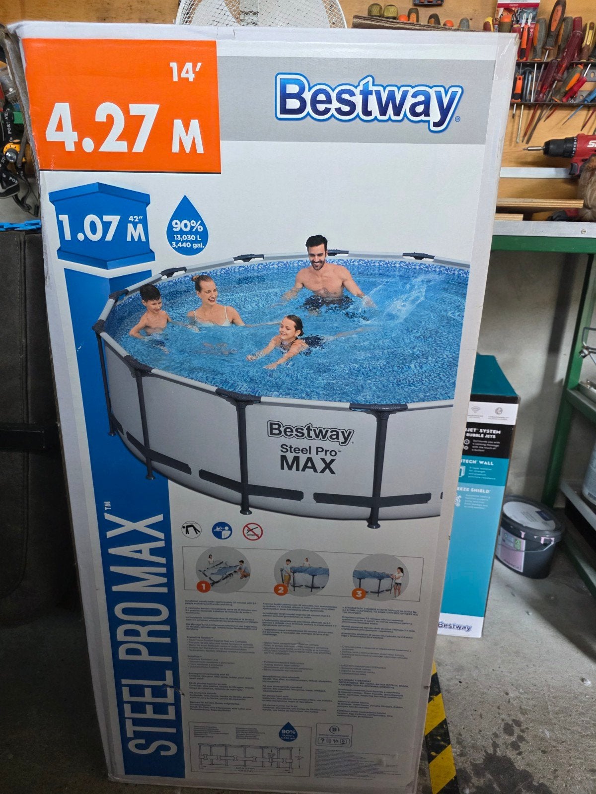 zwembad, Tuin en Terras, Zwembaden, Ophalen, Gebruikt, 80 tot 120 cm, Rond