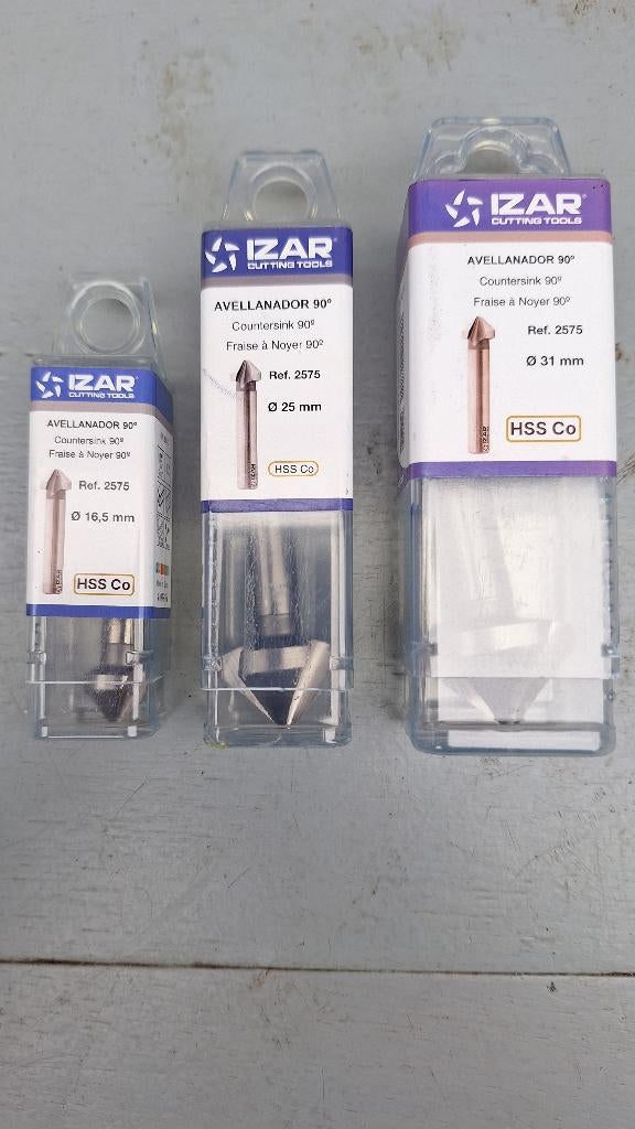 3x Izar Hss-Co verzinkfrees 16,5/25/31mm nieuw, Ophalen of Verzenden, Nieuw