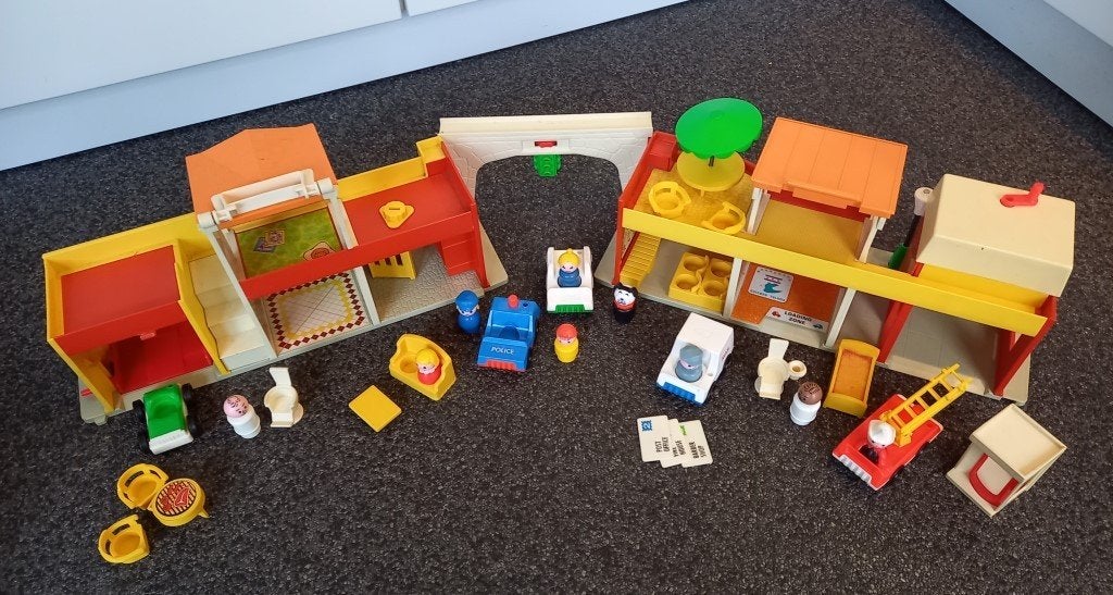 * Vintage winkelcentrum Fisher Price 997 compleet *, Ophalen of Verzenden, Gebruikt