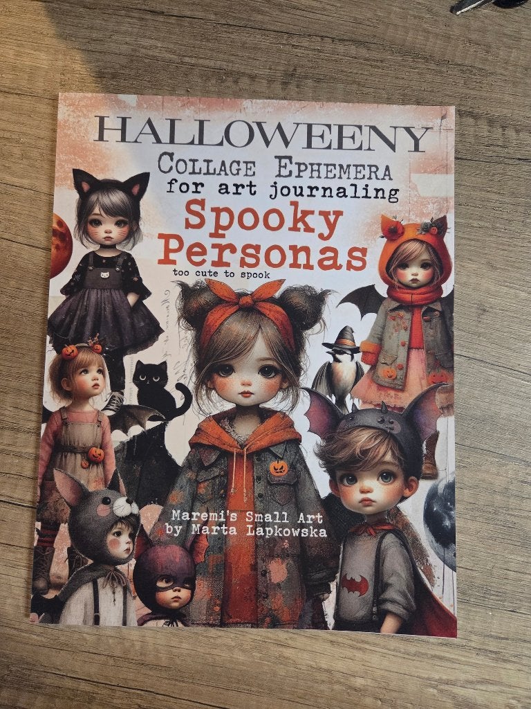 Maremi's Small Art Spooky Personas Collage Ephemera Book, Hobby en Vrije tijd, Scrapbooking, Ophalen of Verzenden, Nieuw, Album of Boek