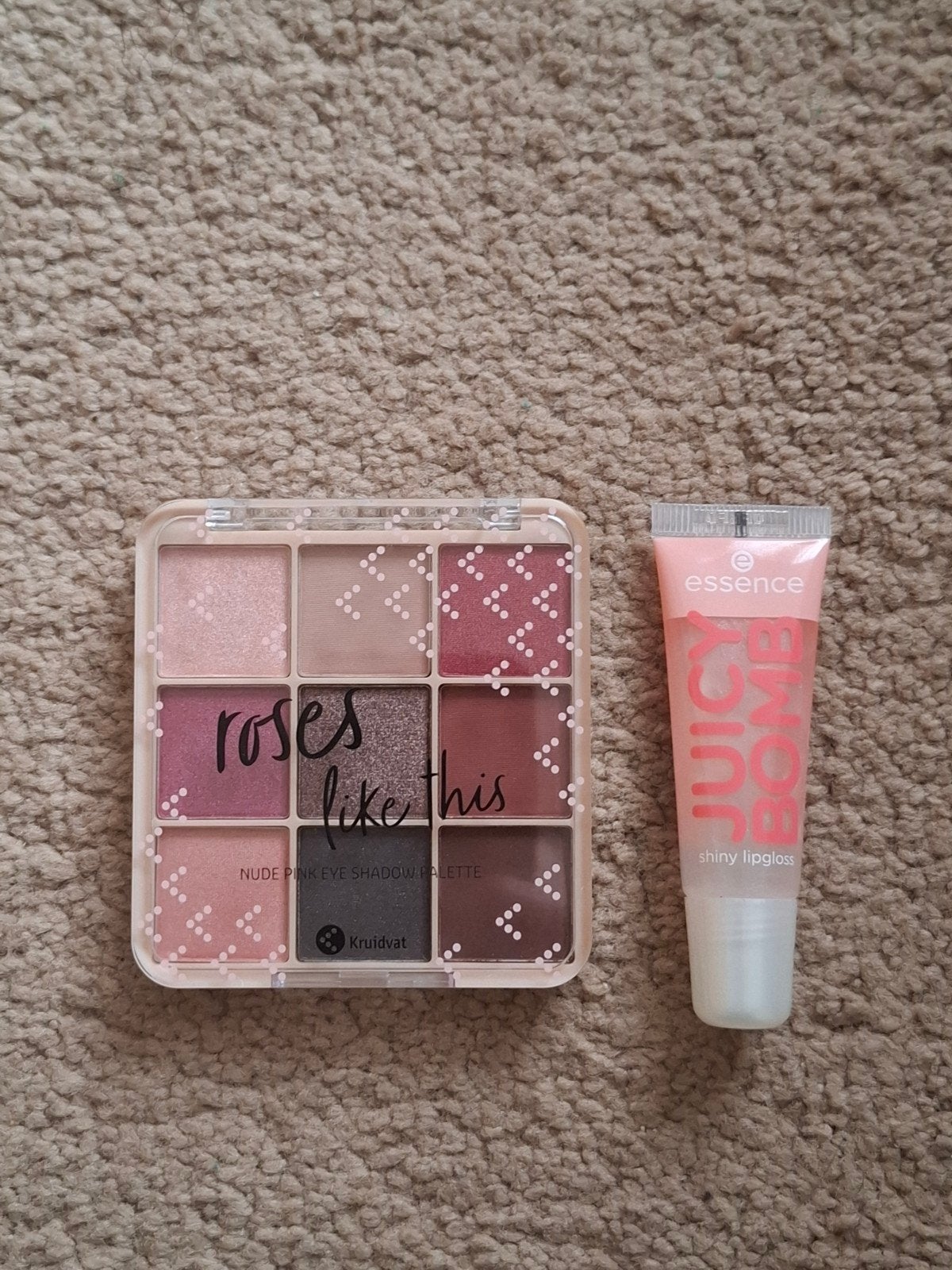 Nieuwe Essence oogschaduw en lipgloss juicy bomb set, Lippen, Verzenden, Nieuw, Make-up