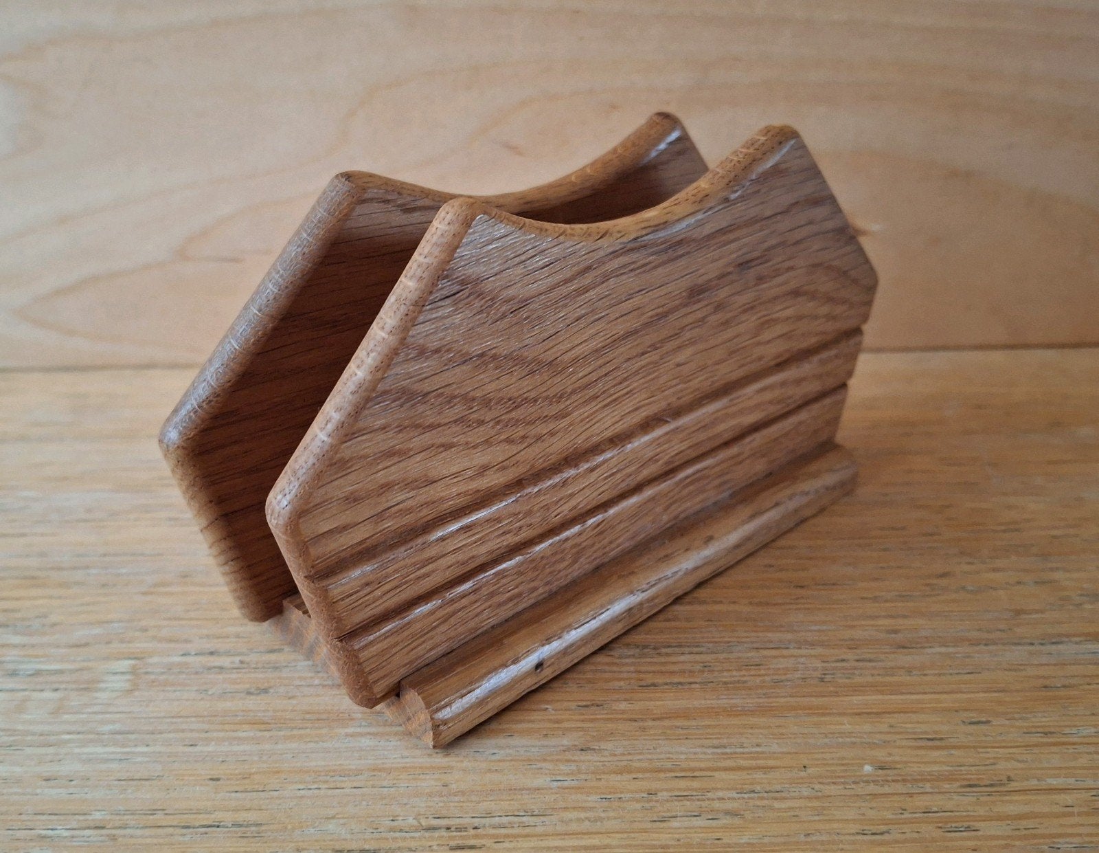 Vintage houten servethouder, Ophalen of Verzenden, Zo goed als nieuw