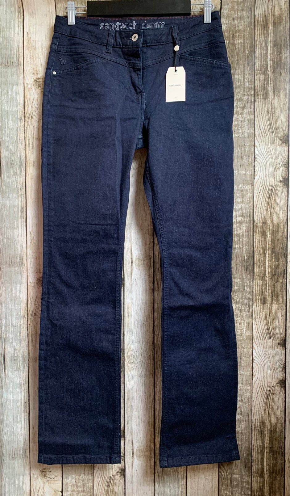 Sandwich super gave donker blauwe jeans (Maat 42), Verzenden, Nieuw, Blauw, W33 - W36 (confectie 42/44)