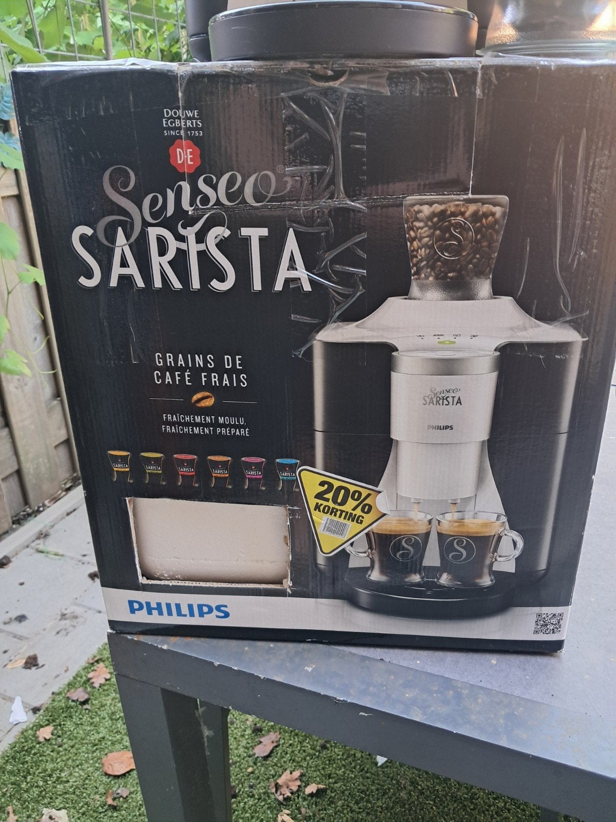 Senseo Sarista met 2 losse hervulbare bekers, Gebruikt, Koffiemachine, 2 tot 4 kopjes, Koffiebonen