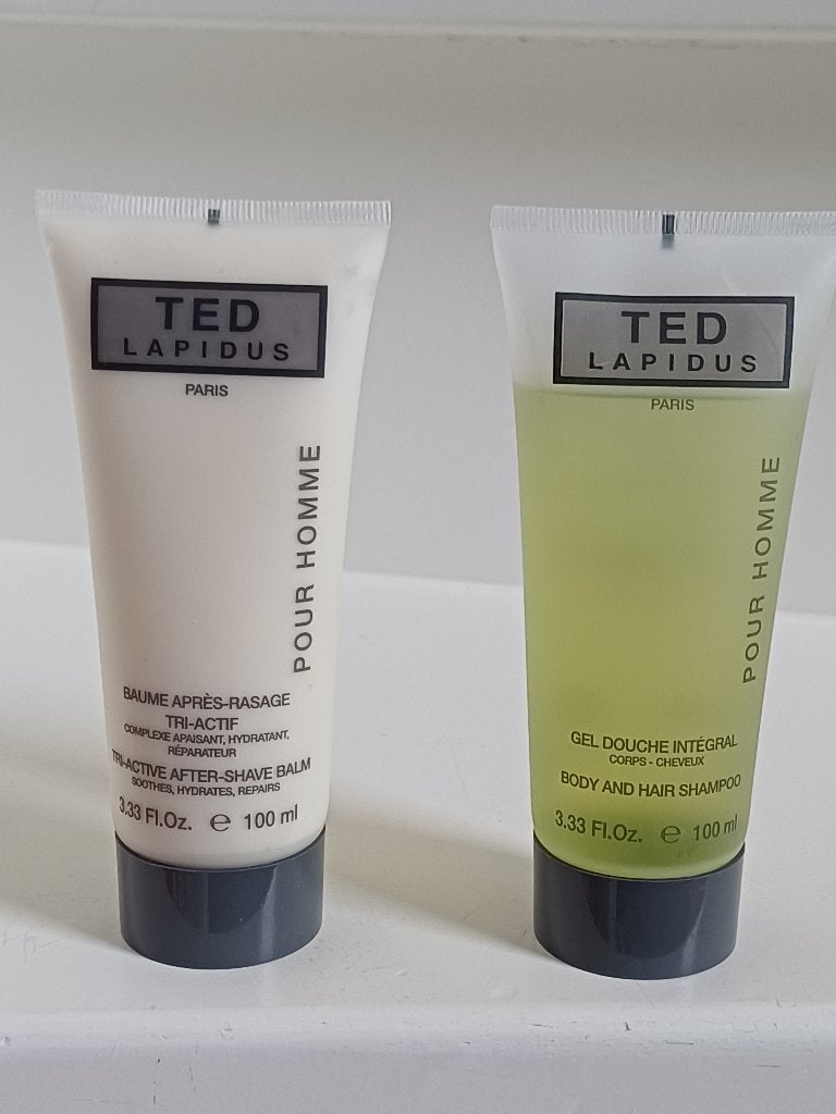 TED LAPIDUS AFTER SHAVE BALM OF BODY&HAIR SHAMPOO 100ML NIEU, Ophalen of Verzenden, Nieuw, Bad & Douche